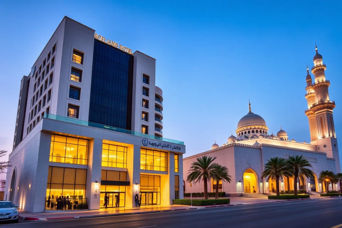 Hotel exterior in Madinah